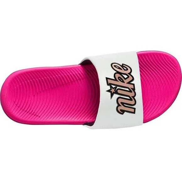 Nike Sandals Girls Size 7Y Kawa SE White/Multicolor Slide (GS/PS) DN3970-100 - Picture 5 of 6